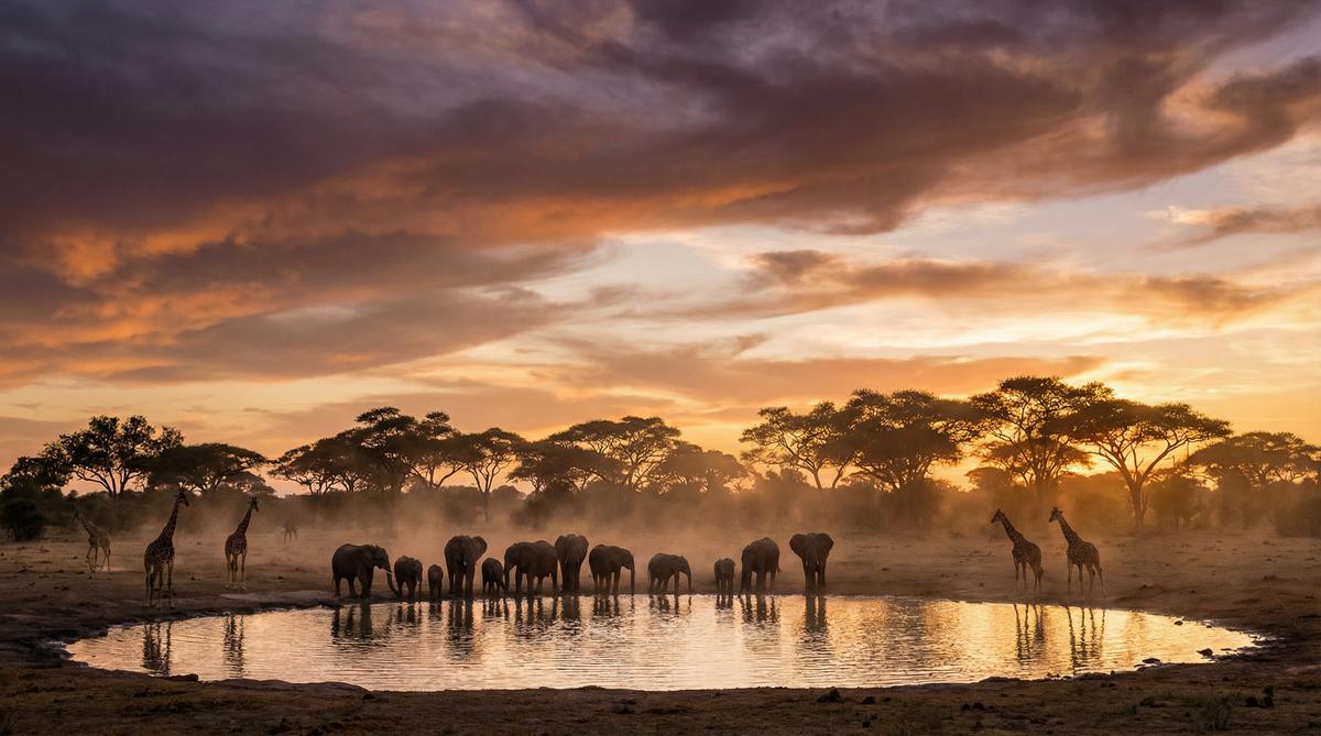 黑丝非洲野生动物保护视频